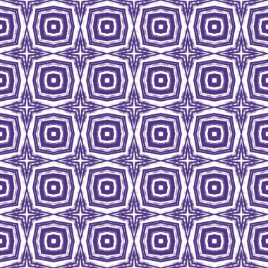 Geometrik dikişsiz desen. Mor simetrik