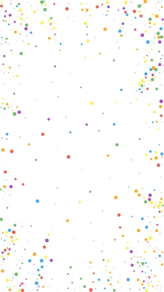 Uroczyste Urzekające Confetti Gwiazdy Świętowania Kolorowe Konfetti Białym Tle Fascynujący — Wektor stockowy