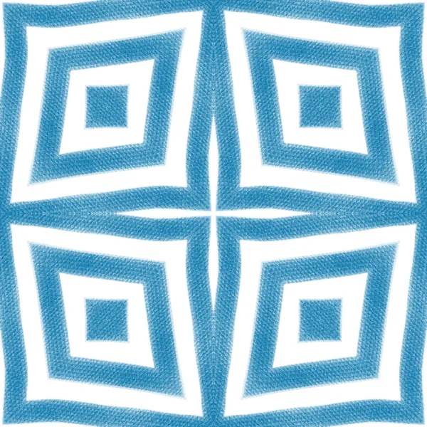 Σχεδιασμός Λωρίδων Ακίδας Μπλε Συμμετρικό Φόντο Καλειδοσκοπίου Γεωμετρικό Μοτίβο Λωρίδων — Φωτογραφία Αρχείου