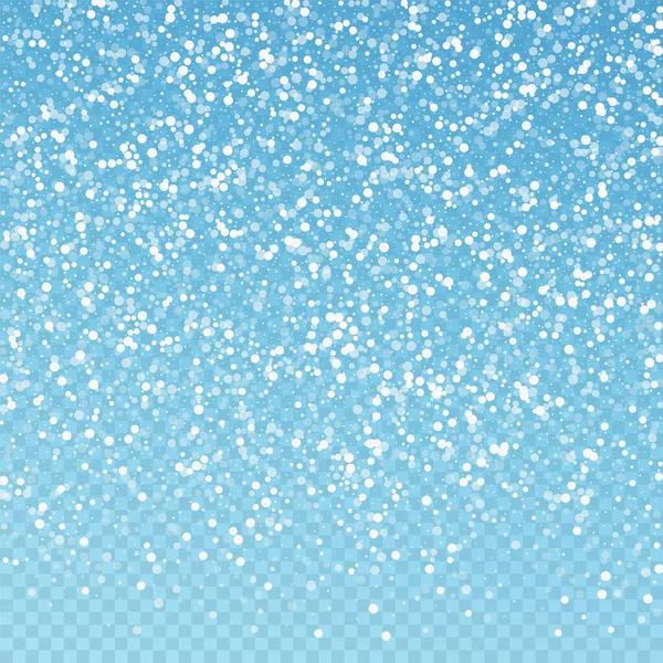 Lunares Blancos Azar Fondo Navidad Sutiles Copos Nieve Voladores Estrellas — Vector de stock