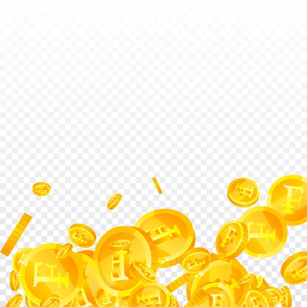 スイス フラン硬貨が落下する 絶妙な散乱Chfコイン スイスのお金 偉大なジャックポット 富または成功の概念 ベクターイラスト — ストックベクタ