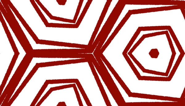 Gestreept Handgetekend Patroon Maroon Symmetrische Caleidoscoop Achtergrond Herhaling Van Gestreepte — Stockfoto