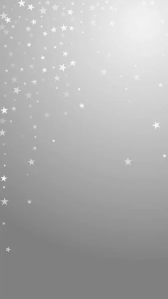 Étoiles Tombantes Aléatoires Fond Noël Flocons Neige Volants Subtils Étoiles — Image vectorielle
