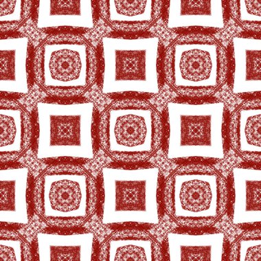 Tekrar eden mayo tasarımı. Şarap kırmızısı simetrik kaleydoskop arka planı. Tekstil hazır inanılmaz baskı, mayo kumaş, duvar kağıdı, ambalaj. Yaz şapkası süsleme deseni.