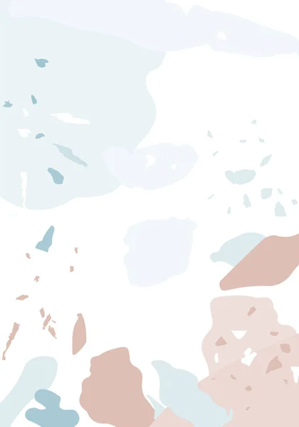 Сучасний Абстрактний Шаблон Терраццо Блакитна Текстура Класичного Італійського Покриття Підлоги — стоковий вектор