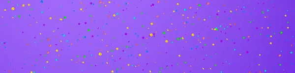 Buen Confeti Festivo Estrellas Celebración Confiti Brillante Sobre Fondo Violeta — Vector de stock