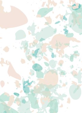 Terrazzo modern soyut şablon. Klasik İtalyan döşemesinin pastel dokusu. Taşlardan, granitten, kuvarstan, mermerden, betondan yapılmış arka plan. Venedik terrazzo trend vektör arkaplanı