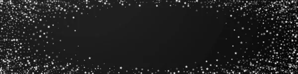 Erstaunliche Sternschnuppen Weihnachten Hintergrund Dezent Fliegende Schneeflocken Und Sterne Auf — Stockvektor