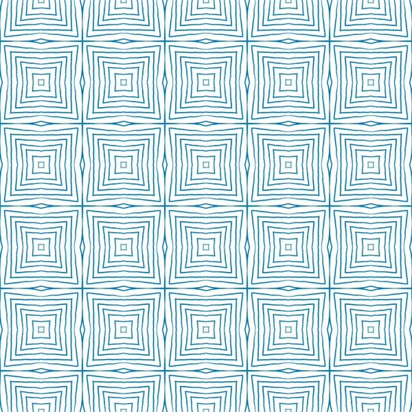 Sembol çizgileri tasarımı. Mavi simetrik kaleydoskop. Tekstil hazır duygusal baskı, mayo kumaş, duvar kağıdı, ambalaj. Geometrik sembol çizgileri deseni.