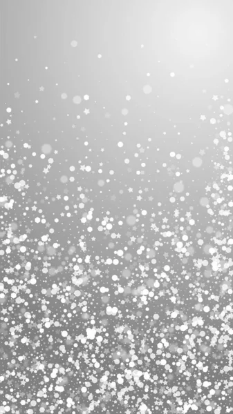 Estrellas Mágicas Fondo Navidad Sutiles Copos Nieve Voladores Estrellas Sobre — Vector de stock