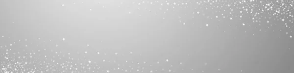 Increíble Caída Estrellas Fondo Navidad Sutiles Copos Nieve Voladores Estrellas — Vector de stock