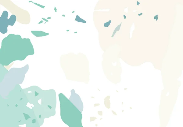 Terrazzo Современный Абстрактный Шаблон Зеленая Серая Фактура Классического Напольного Покрытия — стоковый вектор