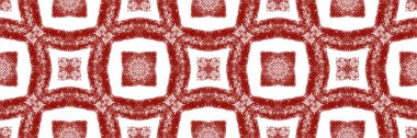 Döşemeli suluboya, pürüzsüz sınır. Şarap kırmızısı simetrik kaleydoskop arka planı. Arkaplan için havalı dekoratif tasarım ögesi. Elle boyanmış suluboya pürüzsüz.