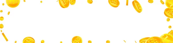 Корейские Монеты Падают Прохладные Монеты Корейские Деньги Фактический Джекпот Богатство — стоковый вектор