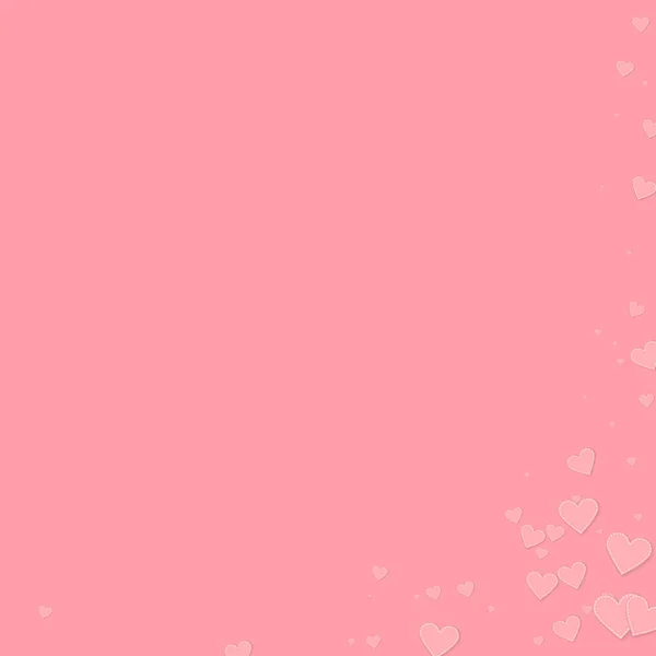 Coeur Rose Adore Les Confettis Valentine Day Corner Fond Bizarre — Image vectorielle