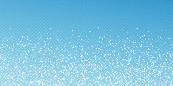 Pois Blancs Aléatoires Fond Noël Flocons Neige Volants Subtils Étoiles — Image vectorielle