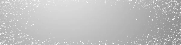 Random White Dots Christmas Background Subtle Flying Snow Flakes Stars — стоковый вектор