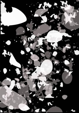 Terrazzo modern soyut şablon. Klasik İtalyan döşemesinin siyah ve beyaz dokusu. Venedik terrazzo trend vektör arka planı Taşlardan, granitten, kuvarstan, mermerden, betondan yapılmış. 