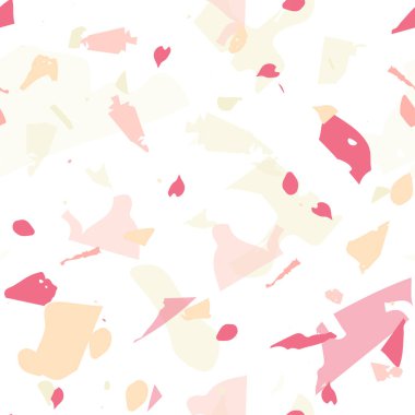 Terrazzo kusursuz desen. Taşlı turuncu gerçekçi mermer dokusu. Doğal taşlardan, granitten, kuvarstan, mermerden, betondan yapılmış arka plan. Terrazzo pürüzsüz desenli serin renklerde. 