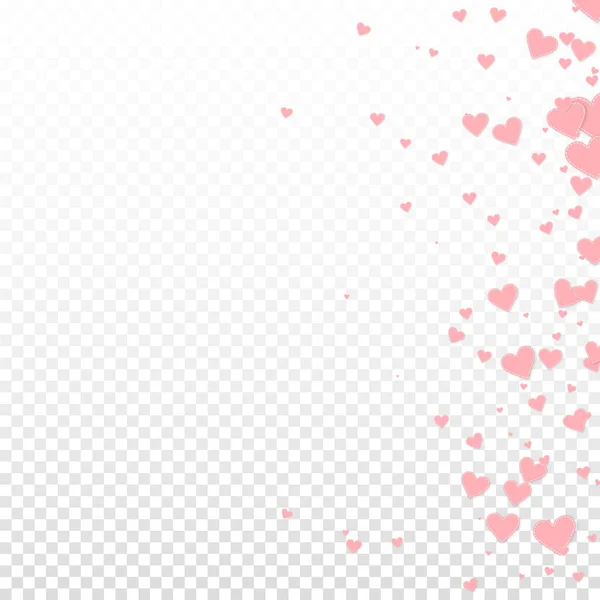 Coeur Rose Adore Les Confettis Valentine Day Gradient Fond Attrayant — Image vectorielle