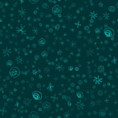 El yapımı kar taneleri, Noel 'de kusursuz desen. Tebeşirle kar tanelerinin üzerinde uçan kar taneleri. Çekici tebeşirle çizilmiş kar örtüsü. Muhteşem tatil sezonu dekorasyonu..