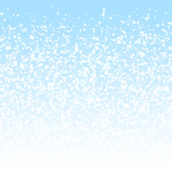 Amazing Falling Snow Christmas Background Subtle Flying Snow Flakes Stars — Stock Vector