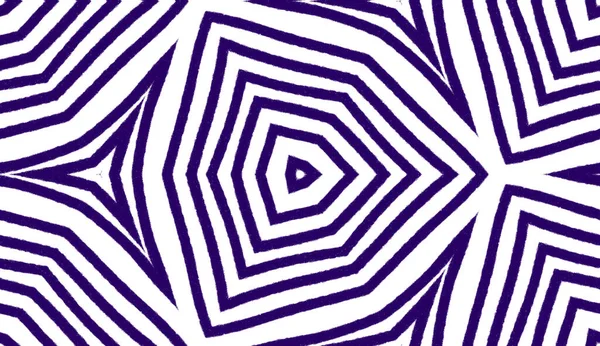 Ikat Repeating Swimwear Design Purple Symmetrical Kaleidoscope Background Textile Ready — Stock Photo, Image