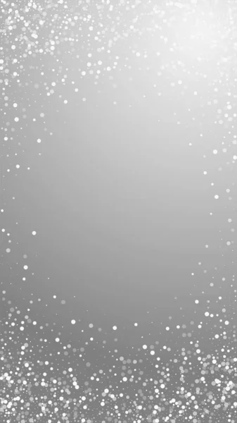 Random White Dots Christmas Background Subtle Flying Snow Flakes Stars — стоковый вектор