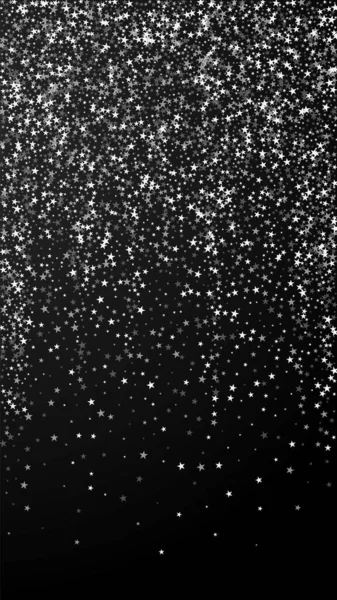 Amazing Falling Stars Christmas Background Subtle Flying Snow Flakes Stars — Wektor stockowy