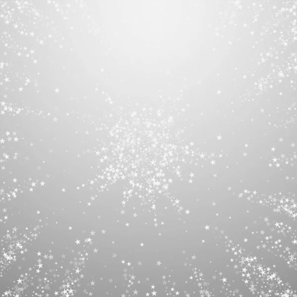 Amazing Falling Stars Christmas Background Subtle Flying Snow Flakes Stars — Vetor de Stock