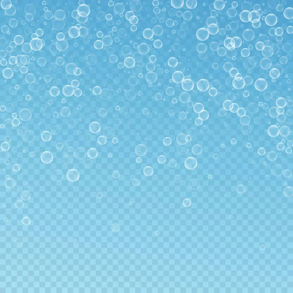 Burbujas de jabón fondo abstracto. Soplando burbujas — Vector de stock