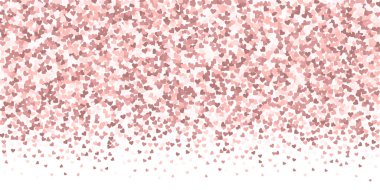 Pembe kalp aşk konfetileri. Sevgililer Günü Gradyanı