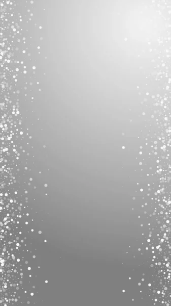 Random White Dots Christmas Background Subtle Flying Snow Flakes Stars — 图库矢量图片