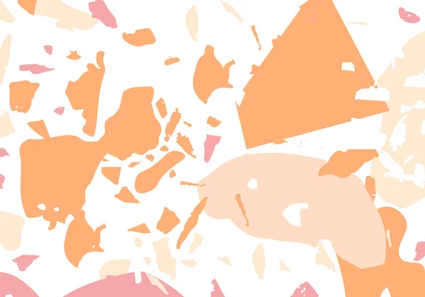 Modèle Abstrait Moderne Terrazzo Texture Orange Des Sols Italiens Classiques — Image vectorielle