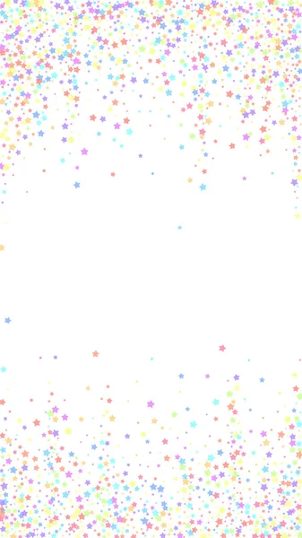 Festive Confettis Bizarres Des Stars Fête Étoiles Colorées Sur Fond — Image vectorielle
