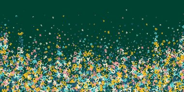 İngilizce 'nin harfleri düşüyor. Latin alfabesinin hafif uçan kelimeleri. Yabancı diller öğrenim kavramı. Tahta arka planda okul afişi için mükemmel.