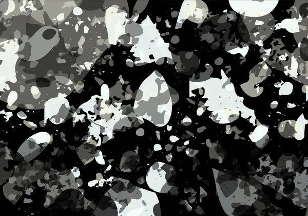 Terrazzo modern soyut şablon. Klasik İtalyan döşemesinin siyah ve bej dokusu. Taşlardan, granitten, kuvarstan, mermerden, betondan yapılmış arka plan. Venedik terrazzo trend vektör arkaplanı