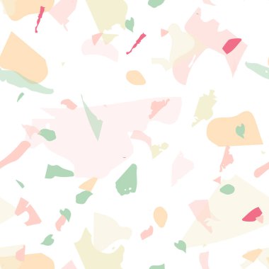 Terrazzo kusursuz desen. Modern klasik döşeme dokusu. Terrazzo pürüzsüz desenli, serin renklerde. Doğal taşlardan, granitten, kuvarstan, mermerden, betondan yapılmış arkaplan. 