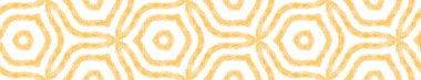 Çizgili el çizgileri, pürüzsüz desen. Sarı simetrik kaleydoskop arka planı. Tekrar eden çizgili el çizgisi sınırı. arkaplan için garip dekoratif tasarım ögesi.