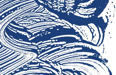 Grunge dokusu. Üzüntü çivit pürüzü. İlahi bir geçmiş. Gürültü iğrenç grunge dokusu. Seçkin sanatsal yüzey. Vektör illüstrasyonu.