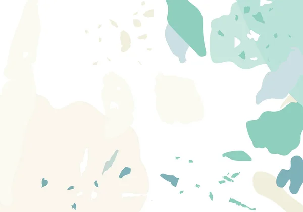 Terrazzo Современный Абстрактный Шаблон Зеленая Серая Фактура Классического Напольного Покрытия — стоковый вектор