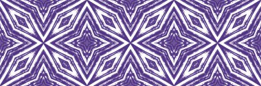 Mozaik kusursuz sınır. Mor simetrik kaleydoskop arka planı. Retro mozaik kusursuz tasarım. arkaplan için değerli dekoratif tasarım ögesi.