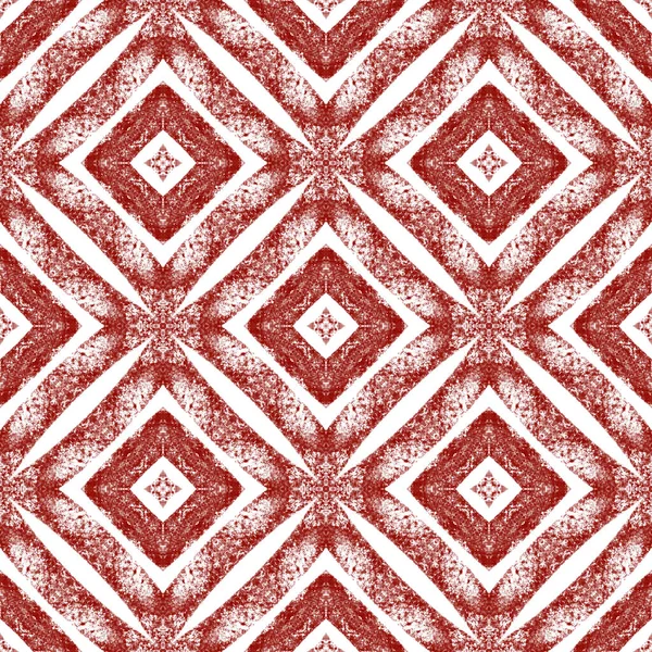 Gestreiftes Handgezeichnetes Muster Weinroter Symmetrischer Kaleidoskop Hintergrund Textilfertiger Prachtvoller Druck — Stockfoto