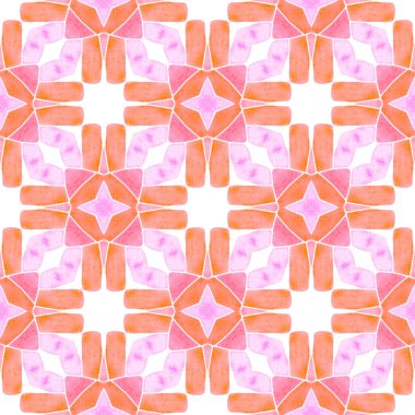 Çizgili el çizimi tasarımı. Turuncu kayda değer boho şık yaz tasarımı. Tekrar eden çizgili el çizgisi sınırı. Tekstil hazır sanatsal baskı, mayo kumaş, duvar kağıdı, ambalaj..