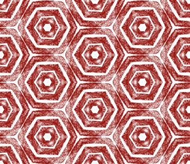 Arabesk el çizimi desen. Kestane rengi simetrik kaleydoskop. Tekstil hazır sanat baskısı, mayo kumaşı, duvar kağıdı, ambalaj. Doğulu arabesk el çizimi tasarımı.