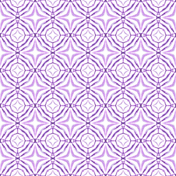 Trendy Organic Green Border Purple Bizarre Boho Chic Summer Design — Stock Photo, Image