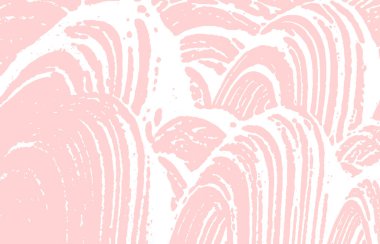 Grunge dokusu. Üzücü pembe iz. Harika bir geçmişi var. Gürültü iğrenç grunge dokusu. Benzersiz sanatsal bir yüzey. Vektör illüstrasyonu.