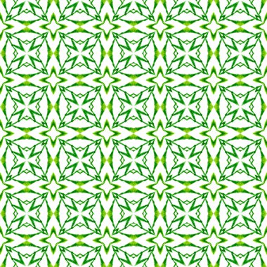 Tropik, pürüzsüz desen. Yeşil muhteşem boho şık yaz tasarımı. Tekstil hazır harika baskı, mayo kumaş, duvar kağıdı, ambalaj. El çizimi tropikal, pürüzsüz sınır.