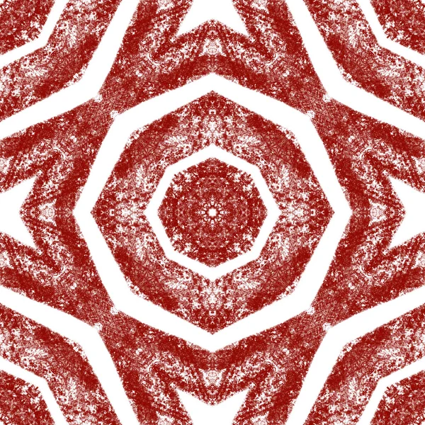 Patrón Rayas Texturizadas Vino Rojo Simétrico Caleidoscopio Fondo Estampado Clásico — Foto de Stock