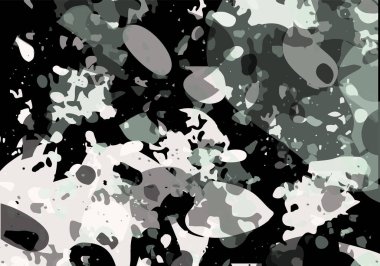 Terrazzo modern soyut şablon. Klasik İtalyan döşemesinin siyah ve bej dokusu. Taşlardan, granitten, kuvarstan, mermerden, betondan yapılmış arka plan. Venedik terrazzo trend vektör arkaplanı